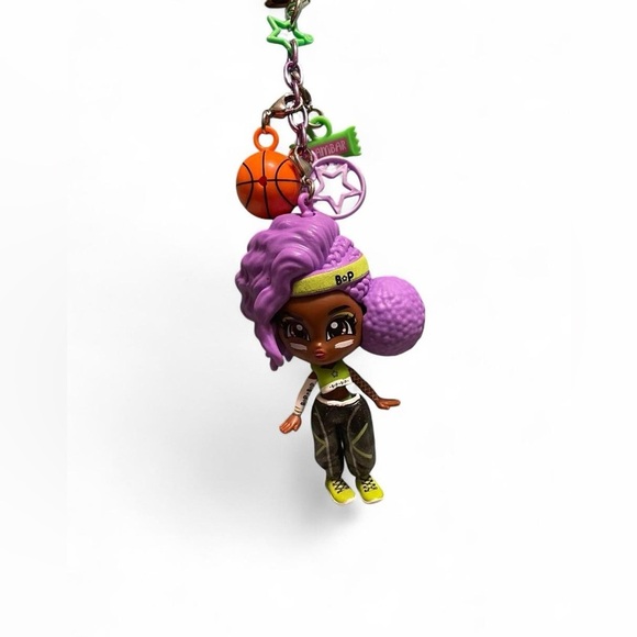 Purple and Brown Doll Accessory Keychain - Picture 2 of 4